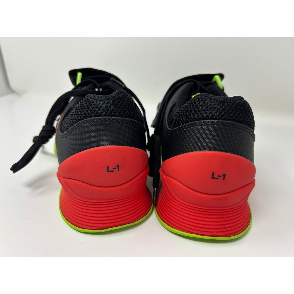 TYR L-1 Lifter Weightlifting Shoes Black Neon Green Red Gradient Mens Womens 8 - Picture 8 of 9